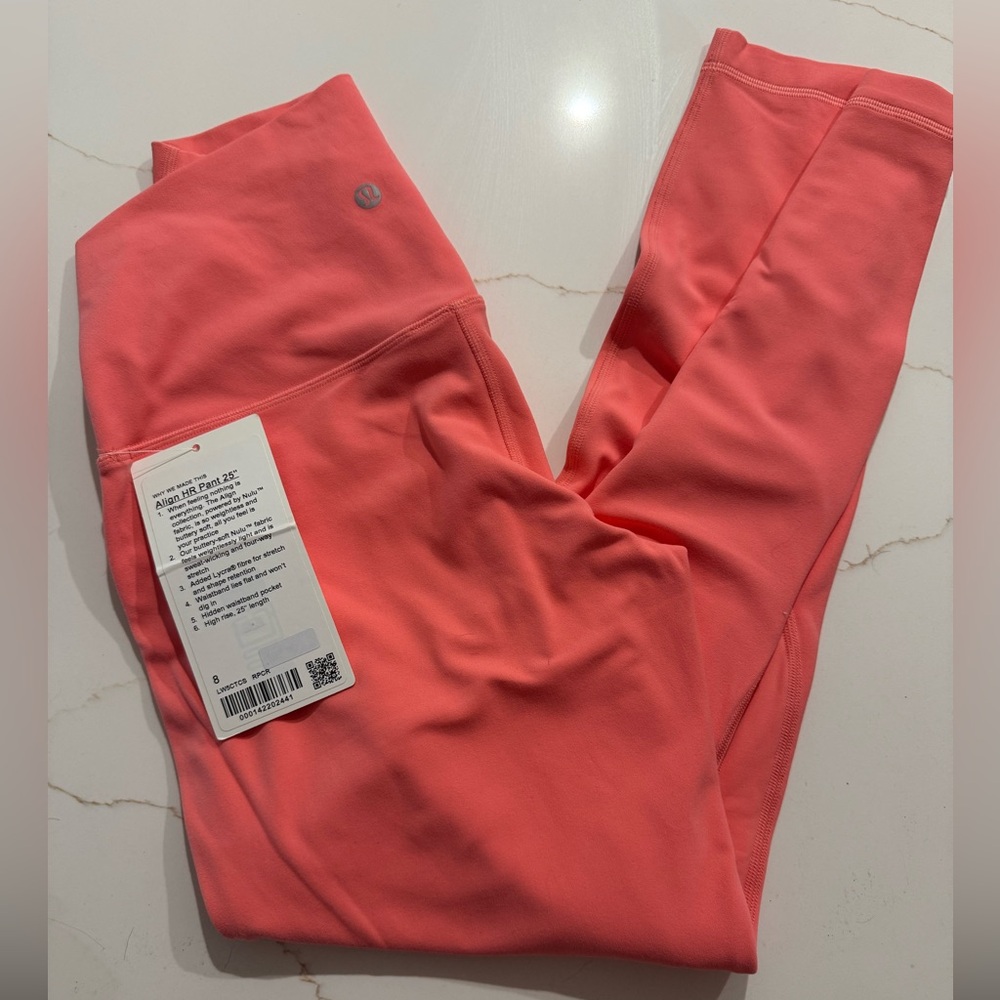 Lululemon align 25’ leggings NWT size:8